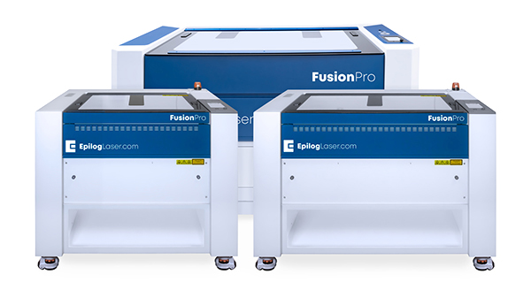 Epilog Fusion Pro 24, 36, and 48 laser engraving machines